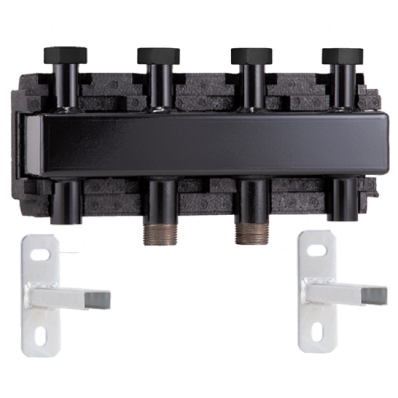 Barberi Колектор розподільчий ізольований G1''M-G1''RN, 3 зони, кріплення