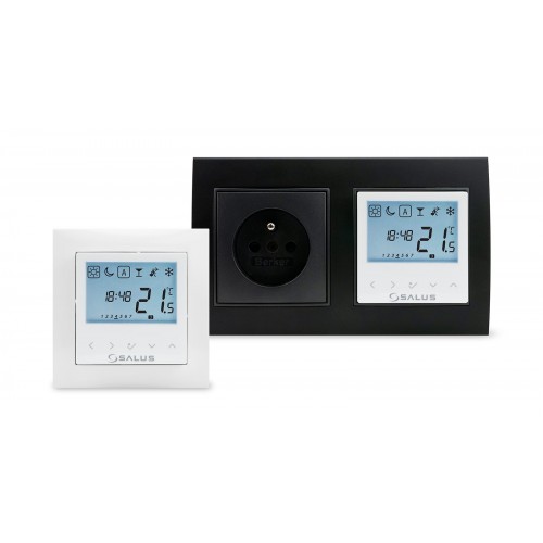 Зональний тижневий програматор температури, дротовий, 220В, вбуд. під рамки 55x55 мм SALUS BTRP230 (50)